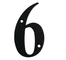 Namo numeris 6, 100 mm., juodos sp.