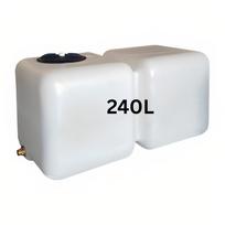 Geriamojo vandens talpykla HydroMoby AQUA S12, horizontalus 240 L (baltas)