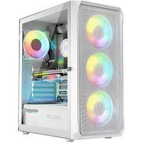 Logic Portos ARGB Midi, Tempered Glass, White AT-PORTOS-20-0000000-0002