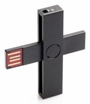 +ID Smart Card Reader black, BLISTER