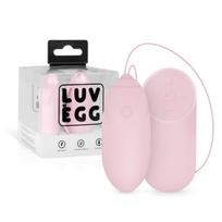 LUV EGG - vibruojantis kiaušinėlis su nuotoliniu valdymu - rožinis, įkraunamas