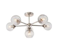 Endon 104050 - Sietynas ant stulpo ALLEGRA 6xE14/7W/230V blizgus chromas/permatoma