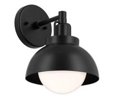 Kichler KL-NIVA-1W-1P-BK - Sieninis šviestuvas NIVA 1xE27/40W/230V juoda