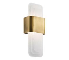 Kichler KL-SERENE-LED-W-NBR - LED sieninis šviestuvas SERENE LED/16W/230V žalvaris
