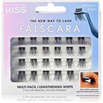 Kiss Falscara Eyelash Lengthening Wisps dirbtinės priklijuojamos blakstienos kuokšteliais - 1 vnt.