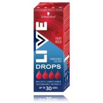 Schwarzkopf Live Drops pusiau ilgalaikiai plaukų dažai - Fiery Red