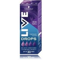Schwarzkopf Live Drops pusiau ilgalaikiai plaukų dažai - Orchid Purple
