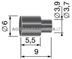 Įvorė troso 5,0 mm