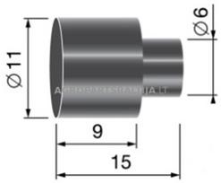 Įvorė troso 9,5 mm