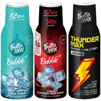 Sirupas FruttaMax TONIC 500 ml + Sirupas FruttaMax COLA 500 ml + Sirupas FruttaMax ENERGY DRINK 500 ml