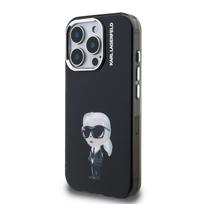 Karl Lagerfeld IML Aquarelle Karl dėklas Apple iPhone 15 Pro Max juodos spalvos