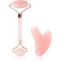 Brushworks Resin Rose Roller & Gua Sha odos priežiūros priemonių rinkinys