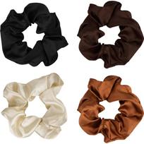 Brushworks Satin Scrunchies Natural plaukų gumytės