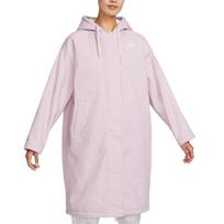 Nike Sportswear Loose Warm Comfortable Windproof Cold-Resistant Mid-Length Cotton Coat Women Coats Light-Pink Purple FD6684-576 L