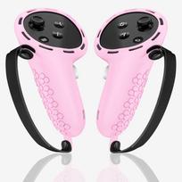 In-Stock Silicone Protective Cover for Meta Quest 3/Quest 3s VR Controllers rožinė