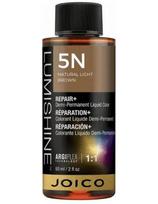 Joico skysti pusiau ilgalaikiai plaukų dažai tonavimui Joico LumiShine Demi Liquid 5N, 60ml