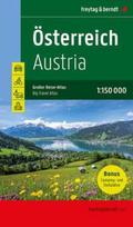 Österreich, Autoatlas 1:150.000, freytag & berndt: Großer Reise-Atlas mit Camping- und Stellplätzen, Österreich, Autoatlas 1:150.000, freytag & berndt: Großer Reise-Atlas mit Camping- und Stellplätzen