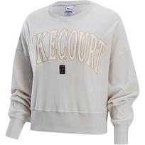 Nike Court Heritage Comfortable Round Neck Sweatshirt Women sweatshirt Metallic-Gold Cream FQ2243-104 S