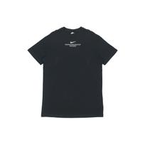 Nike Sportswear Swoosh Metal Logo Print Casual Retro Loose Breathable Round Neck Short Sleeve Dress Women dresses Black CZ9407-010 S