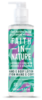 FAITH IN NATURE su levandomis ir pelargonijomis losjonas, 400 ml