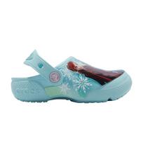 Frozen 2 x Crocs Clog Toddler Fun Lab - Anna And Elsa Kids Sneakers Blue Ice-Blue 206804-4O9 23-24