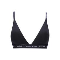 Calvin Klein Solid Logo Triangle Cup Bra Women underwear Black QF5730-001 S
