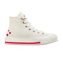 Converse Chuck Taylor All Star Lift Platform High GS Valentines Day 2025 Kids Sneakers Cream Vintage-White Red A10716C 35.5
