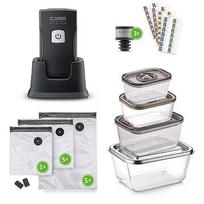 Caso Professional Hand Vacuum Sealer with Accessories | Vacu OneTouch Pro Set | Power 20 W | Black 01336