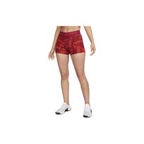 Nike Pro Letter Print Slim Fit Sports Shorts Women shorts Noble-Red FB5457-620 M