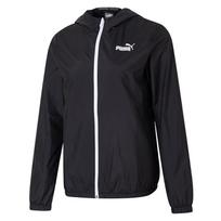 Puma Logo Comfortable Windproof Hooded Breathable Running Jacket Women Jackets Black 672909-52 S