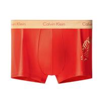 Calvin Klein Tigro Metų Riboto Leidimo Auksinės Folijos Tigro Rašto Boksininkai Vyriški Apatiniai Raudoni NB3192-3RB S