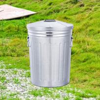 8L Lauko Metalinė Šiukšliadėžė su Sandariu Dangčiu Universalus Terasai, Ūkiui, Kompostavimo Dėžė Kaimiškas, Tvirtas Sandėliavimas