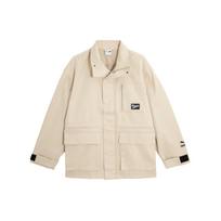 Puma Solid Color Work Jacket With Simple Multi-Pocket Design And Printed Logo Men Jackets Off-White 621663-88 M