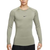 Nike Pro patogūs greitai džiūstantys minkšti kvėpuojantys fitneso marškinėliai vyriški viršutiniai drabužiai šviesiai armijos žalias juodas FB7920-320 S beige