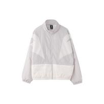 Anta Lifestyle Series Color Block Windbreaker Lightweight Casual Jacket Women Jacket Sand-Gray 162238609-5 XXL white