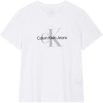 Calvin Klein Jeans Simple Letter Print Round Neck Short Sleeve T-Shirt Women Tops White 40WL259-YAA XS