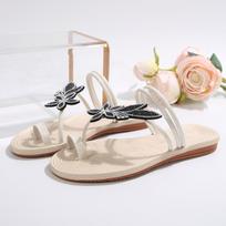 2025 New Womens Slippers Flip Flops Butterfly Ladies Sandals Shoes Non Slip Soft Sole Beach Shoes Summer Shoes for Women Fashion 35