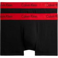 Calvin Klein Juodos vyriškos apatinės kelnaitės su raidžių spauda, vidutinio juosmens, prigludusios, 2 vnt. 000NB1463A-IXY XL red