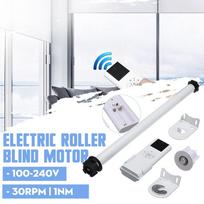 25 mm nuotolinio valdymo elektrinis roletas, vamzdinis variklis, nuotolinio valdymo pultas, vamzdinis roletas su laikikliu