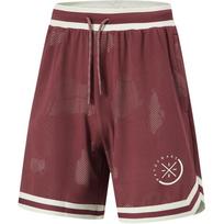 Li Ning Wade Series Comfortable Color Block Letter Print Lace-Up Loose Fit Five-Point Shorts Men shorts Crimson Purple AAPU065-5 L