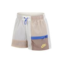 Nike Spalvų Bloko Laisvalaikio Sportiniai Šortai Moteriški šortai Chaki DD2076-110 XS white