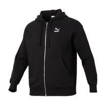 Puma Comfortable Casual Sports Zip Long Sleeve Jacket Unisex Jackets Black 626106-01 M