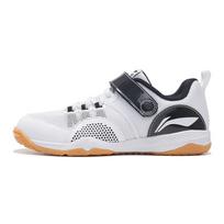 Li Ning You Ren Velcro Stalo teniso varžybų treniruočių batai Vaikų batai Juodi Balti APTS006-2 31.5