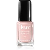 LONDONTOWN Kur Tinted Fortifying Ridge Filler glotninamasis nagų lako pagrindas sausiems ir lūžinėjantiems nagams atspalvis Petal Pink 12 ml