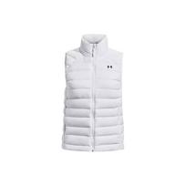 Under Armour Solid Color Logo Zip Collar Vest Women vests White 1372647-100 S