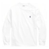Polo Ralph Lauren Marškinėliai Ss23 Vienspalviai Apvalia Kaklo Iškirpte Laisvi Megztiniai Ilgomis Rankovėmis Moteriški Viršutiniai Drabužiai Balti 323618711-001 XL