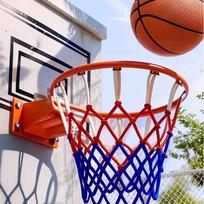 Basketball Hoop Frame Easy to Install with Net for Playing Kids Diameter 35cm