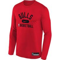 Nike NBA Bendradarbiavimas Chicago Bulls Greitai džiūstantis ilgomis rankovėmis T-shirt Vaikų Viršutiniai drabužiai Raudonas 3Z2B7FEJX-BUL S