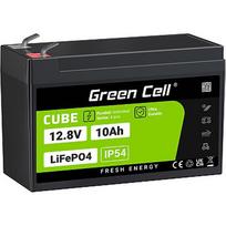Green Cell CUBE LiFePO4 10Ah 12.8V 128Wh Lithium-iron-phosphate battery for power and emergency lighting, control panels LFPGC12V10AH