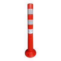 Lankstus įspėjamasis signalinis kelio stulpelis Eurostal 750 mm raudonas